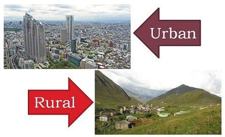 difference between rural and urban areas in china